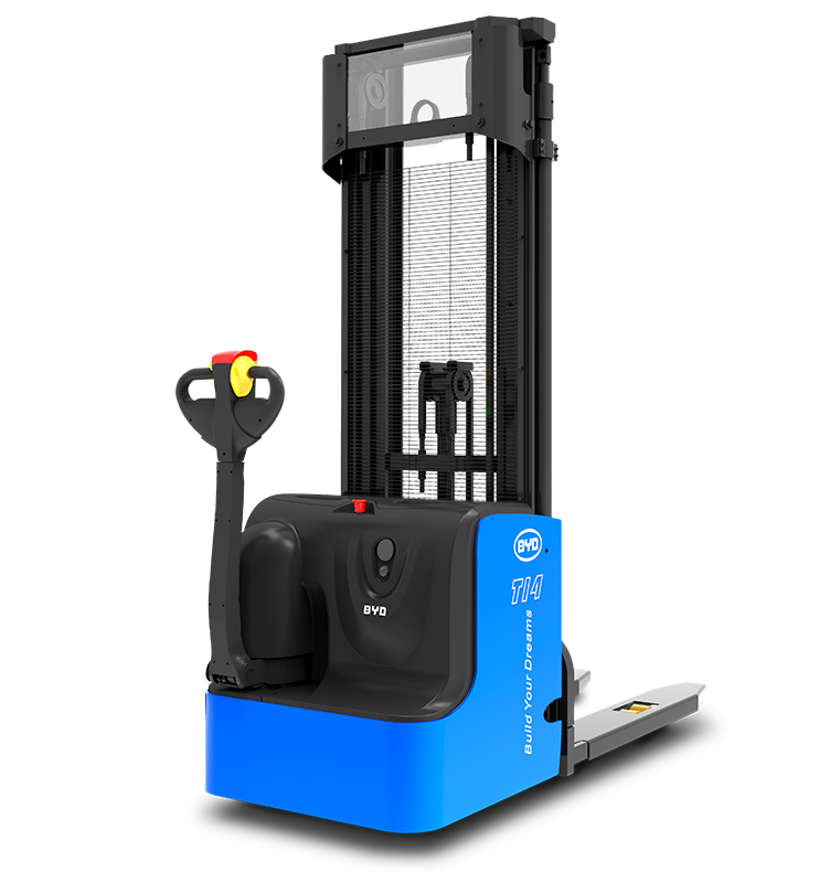 比亞迪叉車1.4T步行式托盤堆垛車報價參數(shù)配置